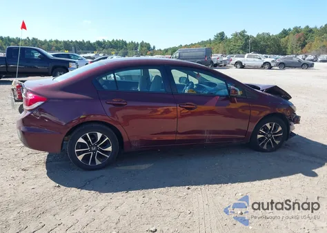 2013 Honda Civic Ex z USA, uszkodzony, nr VIN 2HGFB2F82DH535833